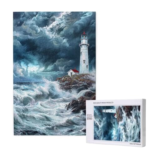 Leuchtturm Puzzle 1500 Teile Erwachsene, Wellen Puzzle Design für Erwachsene und Kinder ab 5 Jahren, HD Farbe Puzzel mit Geschenkbox Verpackung for Zimmer Deko Wohnzimmer, Geschenke für Frauen -9625 Leuchtturm Puzzle 1500 Teile Erwachsene, Wellen Puzzle Design für Erwachsene und Kinder ab 5 Jahren, HD Farbe Puzzel mit Geschenkbox Verpackung for Zimmer Deko Wohnzimmer, Geschenke für Frauen -9625 von Wjffnzbz