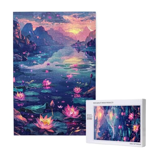 Lotus Puzzle 1000 Teile Erwachsene, DIY Gebirge Puzzle Design für Erwachsene und Kinder ab 5 Jahren, HD Farbe Puzzel mit Geschenkbox Verpackung for Zimmer Deko Wohnzimmer, Geschenke für Frauen -8459 Lotus Puzzle 1000 Teile Erwachsene, DIY Gebirge Puzzle Design für Erwachsene und Kinder ab 5 Jahren, HD Farbe Puzzel mit Geschenkbox Verpackung for Zimmer Deko Wohnzimmer, Geschenke für Frauen -8459 von Wjffnzbz