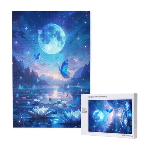 Mond Puzzle 1000 Teile Erwachsene, DIY Lotus Puzzle Design für Erwachsene und Kinder ab 5 Jahren, HD Farbe Puzzel mit Geschenkbox Verpackung for Wand Zimmer Deko Wohnzimmer, Geschenke für Frauen -8664 Mond Puzzle 1000 Teile Erwachsene, DIY Lotus Puzzle Design für Erwachsene und Kinder ab 5 Jahren, HD Farbe Puzzel mit Geschenkbox Verpackung for Wand Zimmer Deko Wohnzimmer, Geschenke für Frauen -8664 von Wjffnzbz