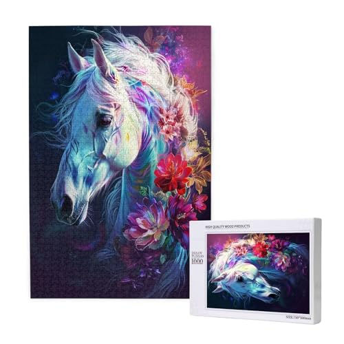 Pferd Puzzle 1500 Teile Erwachsene, 5D DIY Blume Puzzle Design für Erwachsene und Kinder ab 5 Jahren, HD Farbe Puzzel mit Geschenkbox Verpackung for Zimmer Deko Wohnzimmer, Geschenke für Frauen -9515 Pferd Puzzle 1500 Teile Erwachsene, 5D DIY Blume Puzzle Design für Erwachsene und Kinder ab 5 Jahren, HD Farbe Puzzel mit Geschenkbox Verpackung for Zimmer Deko Wohnzimmer, Geschenke für Frauen -9515 von Wjffnzbz