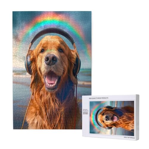 Regenbogen Puzzle 1500 Teile Erwachsene, DIY Hund Puzzle Design für Erwachsene und Kinder ab 5 Jahren, HD Farbe Puzzel mit Geschenkbox Verpackung for Zimmer Deko Wohnzimmer, Geschenke für Frauen -9405 Regenbogen Puzzle 1500 Teile Erwachsene, DIY Hund Puzzle Design für Erwachsene und Kinder ab 5 Jahren, HD Farbe Puzzel mit Geschenkbox Verpackung for Zimmer Deko Wohnzimmer, Geschenke für Frauen -9405 von Wjffnzbz