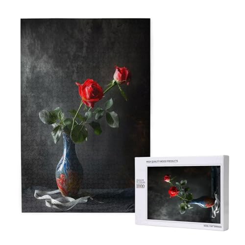 Rose Puzzle 1000 Teile Erwachsene, DIY Kunst Puzzle Design für Erwachsene und Kinder ab 5 Jahren, HD Farbe Puzzel mit Geschenkbox Verpackung for Wand Zimmer Deko Wohnzimmer, Geschenke für Frauen -8264 Rose Puzzle 1000 Teile Erwachsene, DIY Kunst Puzzle Design für Erwachsene und Kinder ab 5 Jahren, HD Farbe Puzzel mit Geschenkbox Verpackung for Wand Zimmer Deko Wohnzimmer, Geschenke für Frauen -8264 von Wjffnzbz