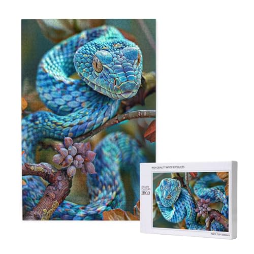 Schlange Puzzle 1500 Teile Erwachsene, DIY Blau Puzzle Design für Erwachsene und Kinder ab 5 Jahren, HD Farbe Puzzel mit Geschenkbox Verpackung for Zimmer Deko Wohnzimmer, Geschenke für Frauen -6385 Schlange Puzzle 1500 Teile Erwachsene, DIY Blau Puzzle Design für Erwachsene und Kinder ab 5 Jahren, HD Farbe Puzzel mit Geschenkbox Verpackung for Zimmer Deko Wohnzimmer, Geschenke für Frauen -6385 von Wjffnzbz
