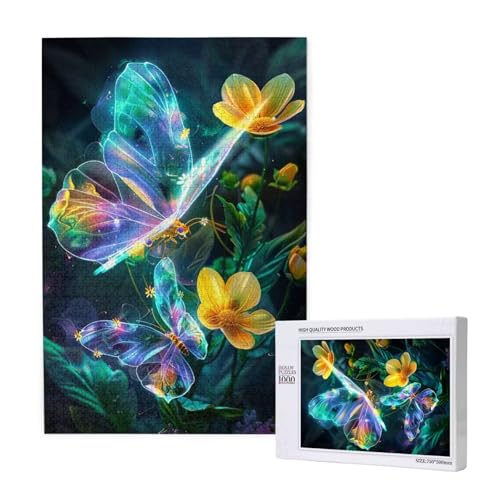 Schmetterling Puzzle 1000 Teile Erwachsene, Blume Puzzle Design für Erwachsene und Kinder ab 5 Jahren, Farbe Puzzel mit Geschenkbox Verpackung for Zimmer Deko Wohnzimmer, Geschenke für Frauen -8599 Schmetterling Puzzle 1000 Teile Erwachsene, Blume Puzzle Design für Erwachsene und Kinder ab 5 Jahren, Farbe Puzzel mit Geschenkbox Verpackung for Zimmer Deko Wohnzimmer, Geschenke für Frauen -8599 von Wjffnzbz