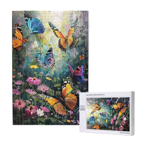 Schmetterling Puzzle 1500 Teile Erwachsene, Blume Puzzle Design für Erwachsene und Kinder ab 5 Jahren, Farbe Puzzel mit Geschenkbox Verpackung for Zimmer Deko Wohnzimmer, Geschenke für Frauen -7275 Schmetterling Puzzle 1500 Teile Erwachsene, Blume Puzzle Design für Erwachsene und Kinder ab 5 Jahren, Farbe Puzzel mit Geschenkbox Verpackung for Zimmer Deko Wohnzimmer, Geschenke für Frauen -7275 von Wjffnzbz