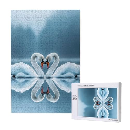 Schwan Puzzle 1500 Teile Erwachsene, DIY See Puzzle Design für Erwachsene und Kinder ab 5 Jahren, HD Farbe Puzzel mit Geschenkbox Verpackung for Wand Zimmer Deko Wohnzimmer, Geschenke für Frauen -9060 Schwan Puzzle 1500 Teile Erwachsene, DIY See Puzzle Design für Erwachsene und Kinder ab 5 Jahren, HD Farbe Puzzel mit Geschenkbox Verpackung for Wand Zimmer Deko Wohnzimmer, Geschenke für Frauen -9060 von Wjffnzbz