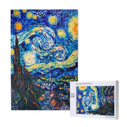 Sternenhimmel Puzzle 1500 Teile Erwachsene, Kunst Puzzle Design für Erwachsene und Kinder ab 5 Jahren, Farbe Puzzel mit Geschenkbox Verpackung for Zimmer Deko Wohnzimmer, Geschenke für Frauen -5665 von Wjffnzbz
