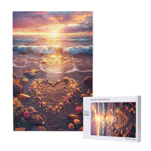 Strand Puzzle 1500 Teile Erwachsene, 5D DIY Liebe Puzzle Design für Erwachsene und Kinder ab 5 Jahren, HD Farbe Puzzel mit Geschenkbox Verpackung for Zimmer Deko Wohnzimmer, Geschenke für Frauen -8055 Strand Puzzle 1500 Teile Erwachsene, 5D DIY Liebe Puzzle Design für Erwachsene und Kinder ab 5 Jahren, HD Farbe Puzzel mit Geschenkbox Verpackung for Zimmer Deko Wohnzimmer, Geschenke für Frauen -8055 von Wjffnzbz