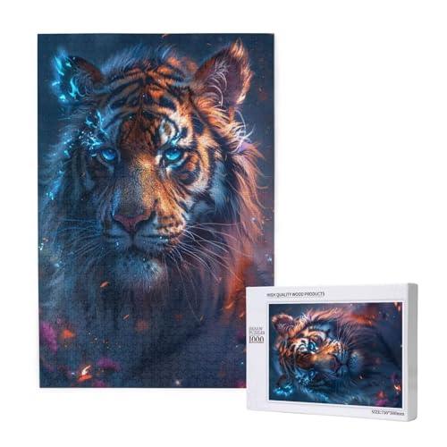 Tiger Puzzle 1000 Teile Erwachsene, DIY Tier Puzzle Design für Erwachsene und Kinder ab 5 Jahren, HD Farbe Puzzel mit Geschenkbox Verpackung for Wand Zimmer Deko Wohnzimmer, Geschenke für Frauen -6039 Tiger Puzzle 1000 Teile Erwachsene, DIY Tier Puzzle Design für Erwachsene und Kinder ab 5 Jahren, HD Farbe Puzzel mit Geschenkbox Verpackung for Wand Zimmer Deko Wohnzimmer, Geschenke für Frauen -6039 von Wjffnzbz
