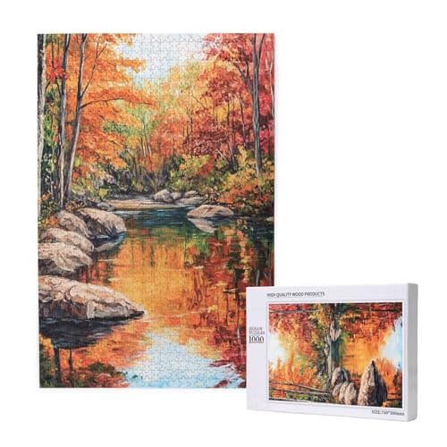Wald Puzzle 1000 Teile Erwachsene, DIY Landschaft Puzzle Design für Erwachsene und Kinder ab 5 Jahren, HD Farbe Puzzel mit Geschenkbox Verpackung for Zimmer Deko Wohnzimmer, Geschenke für Frauen -6744 Wald Puzzle 1000 Teile Erwachsene, DIY Landschaft Puzzle Design für Erwachsene und Kinder ab 5 Jahren, HD Farbe Puzzel mit Geschenkbox Verpackung for Zimmer Deko Wohnzimmer, Geschenke für Frauen -6744 von Wjffnzbz