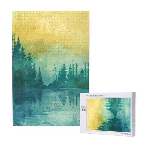 Wald Puzzle 1500 Teile Erwachsene, DIY Landschaft Puzzle Design für Erwachsene und Kinder ab 5 Jahren, HD Farbe Puzzel mit Geschenkbox Verpackung for Zimmer Deko Wohnzimmer, Geschenke für Frauen -9565 Wald Puzzle 1500 Teile Erwachsene, DIY Landschaft Puzzle Design für Erwachsene und Kinder ab 5 Jahren, HD Farbe Puzzel mit Geschenkbox Verpackung for Zimmer Deko Wohnzimmer, Geschenke für Frauen -9565 von Wjffnzbz