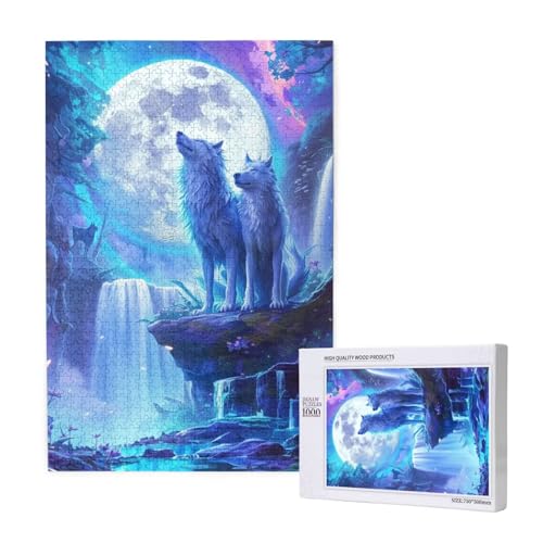 Wolf Puzzle 1000 Teile Erwachsene, 5D DIY Fallen Puzzle Design für Erwachsene und Kinder ab 5 Jahren, HD Farbe Puzzel mit Geschenkbox Verpackung for Zimmer Deko Wohnzimmer, Geschenke für Frauen -8819 Wolf Puzzle 1000 Teile Erwachsene, 5D DIY Fallen Puzzle Design für Erwachsene und Kinder ab 5 Jahren, HD Farbe Puzzel mit Geschenkbox Verpackung for Zimmer Deko Wohnzimmer, Geschenke für Frauen -8819 von Wjffnzbz