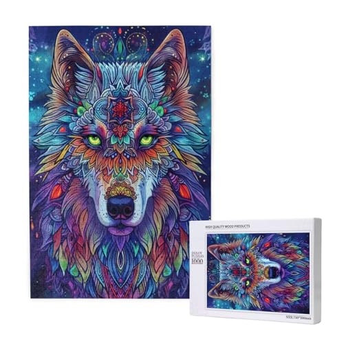 Wolf Puzzle 1000 Teile Erwachsene, DIY Abstrakt Puzzle Design für Erwachsene und Kinder ab 5 Jahren, HD Farbe Puzzel mit Geschenkbox Verpackung for Zimmer Deko Wohnzimmer, Geschenke für Frauen -8399 Wolf Puzzle 1000 Teile Erwachsene, DIY Abstrakt Puzzle Design für Erwachsene und Kinder ab 5 Jahren, HD Farbe Puzzel mit Geschenkbox Verpackung for Zimmer Deko Wohnzimmer, Geschenke für Frauen -8399 von Wjffnzbz