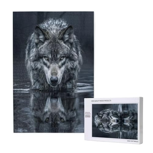Wolf Puzzle 1000 Teile Erwachsene, DIY Tier Puzzle Design für Erwachsene und Kinder ab 5 Jahren, HD Farbe Puzzel mit Geschenkbox Verpackung for Wand Zimmer Deko Wohnzimmer, Geschenke für Frauen -9944 Wolf Puzzle 1000 Teile Erwachsene, DIY Tier Puzzle Design für Erwachsene und Kinder ab 5 Jahren, HD Farbe Puzzel mit Geschenkbox Verpackung for Wand Zimmer Deko Wohnzimmer, Geschenke für Frauen -9944 von Wjffnzbz