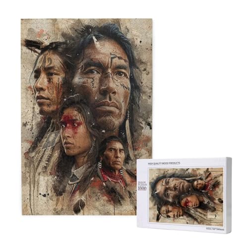 indisch Puzzle 1000 Teile Erwachsene, DIY Stamm Puzzle Design für Erwachsene und Kinder ab 5 Jahren, HD Farbe Puzzel mit Geschenkbox Verpackung for Zimmer Deko Wohnzimmer, Geschenke für Frauen -7604 indisch Puzzle 1000 Teile Erwachsene, DIY Stamm Puzzle Design für Erwachsene und Kinder ab 5 Jahren, HD Farbe Puzzel mit Geschenkbox Verpackung for Zimmer Deko Wohnzimmer, Geschenke für Frauen -7604 von Wjffnzbz