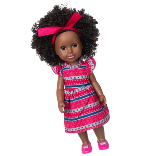 14 Zoll Schwarze Mädchenpuppen Pflegende Puppen Realistische Handgemachte Weiche Vinyls Afrikanische Reborns Spielzeug Erziehungsspiel Beliebte Geschenke von Wjsdsg