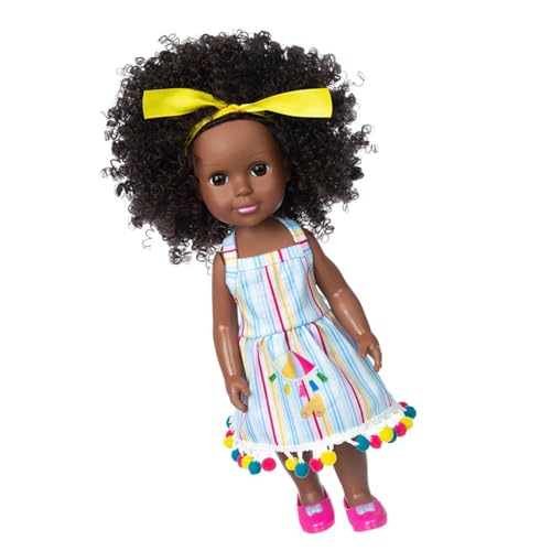 14 Zoll Schwarze Mädchenpuppen Pflegende Puppen Realistische Handgemachte Weiche Vinyls Afrikanische Reborns Spielzeug Erziehungsspiel Beliebte Geschenke von Wjsdsg