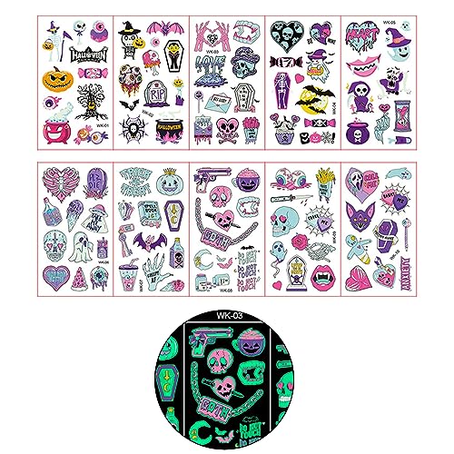 Wjsdsg 10x Halloween Kinder Dekorative Aufkleber Skelett Fledermaus Glow In Dark Leuchtende Aufkleber Gruselige Aufkleber Kinder Aufkleber Wjsdsg 10x Halloween Kinder Dekorative Aufkleber Skelett Fledermaus Glow In Dark Leuchtende Aufkleber Gruselige Aufkleber Kinder Aufkleber von Wjsdsg