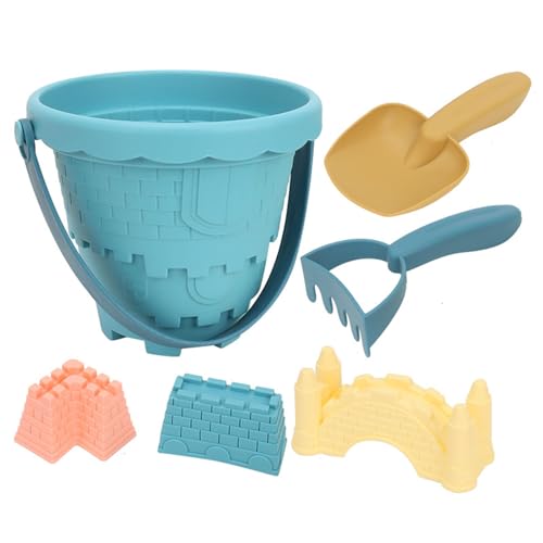 Wjsdsg 6 Teile/Satz Burg Form Sand Spielzeug Tragbare Kinder Pädagogisches Formen Spielzeug Gebäude Sandcastle Meer Sand Spielzeug von Wjsdsg