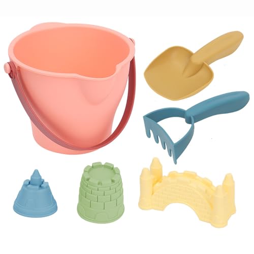 Wjsdsg 6 Teile/Satz Burg Form Sand Spielzeug Tragbare Kinder Pädagogisches Formen Spielzeug Gebäude Sandcastle Meer Sand Spielzeug von Wjsdsg