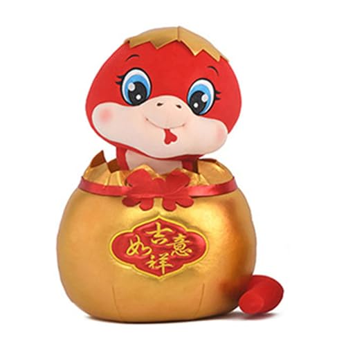 Wjsdsg Cartoon Schlangenspielzeug Chinesisches Neujahr Cartoon Plüschtier Schlange Lustige Kuscheltiere Dekokissen Party Geschenk Kunsthandwerk Schlange von Wjsdsg