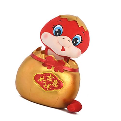Wjsdsg Cartoon Schlangenspielzeug Chinesisches Neujahr Cartoon Plüschtier Schlange Lustige Kuscheltiere Dekokissen Party Geschenk Kunsthandwerk Schlange von Wjsdsg