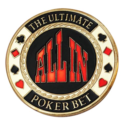Wjsdsg Eleganter Pokerkarten Schutz Metall Münzhändler Pucks Knöpfe Big Blind Small Blind von Wjsdsg