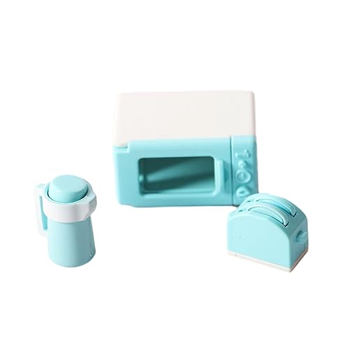 Wjsdsg Puppenhaus Küchenornamente Maßstab 1:12 Mikrowellen Brotbackautomat Wasserkocher Set Realistisches Miniaturzubehör Wjsdsg Puppenhaus Küchenornamente Maßstab 1:12 Mikrowellen Brotbackautomat Wasserkocher Set Realistisches Miniaturzubehör von Wjsdsg