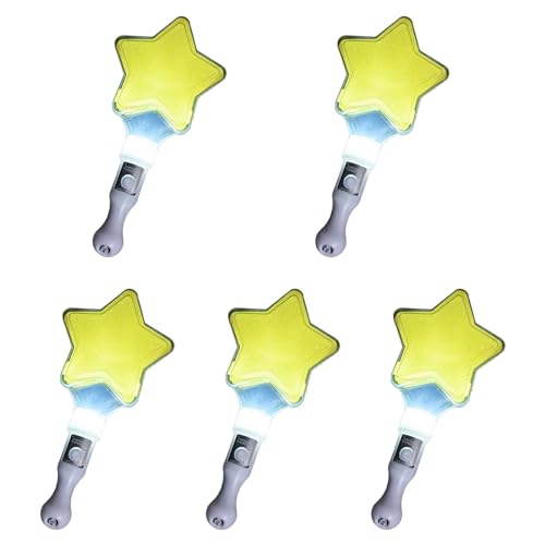 Wjsdsg Set Mit 5 Blinkenden Zauberstäben In Herz Und Sternform Leuchtende Zauberstäbe Farben Ändern LED Leuchtstab Für Festivals Und Feiern Wjsdsg Set Mit 5 Blinkenden Zauberstäben In Herz Und Sternform Leuchtende Zauberstäbe Farben Ändern LED Leuchtstab Für Festivals Und Feiern von Wjsdsg