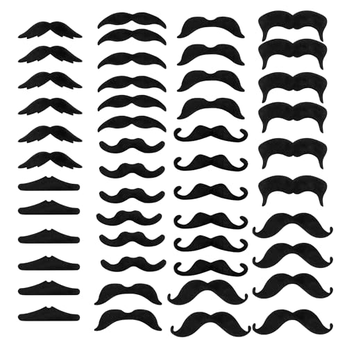 Schnurrbart Zum Ankleben,Fake Bart,Kostüm Schnurbart Kleben,Fake Beard Old Man,Oberlippenbart Für Karneval,Falscher Bart Ankleben Klebebärte,Künstliche Bärte Selbstklebend,Falscher Bart Lang,Beard von Wkjeneare