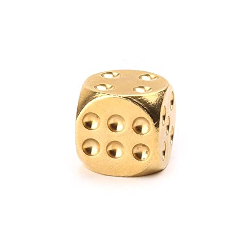 1pc 20mm 0 78in Witzer Decider Brettspiel Party Game Requisiten Dices Solid Brass Polyedral Club Spiele Tool Spielen von Wkldjf