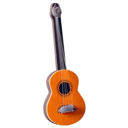 Für 1/6 1/12 Miniatur Gitarre Holz Elektro/Klassiker Gitarrenmodell Instrument Spielzeuggeschenk Für Kinder Kinder von Wkldjf