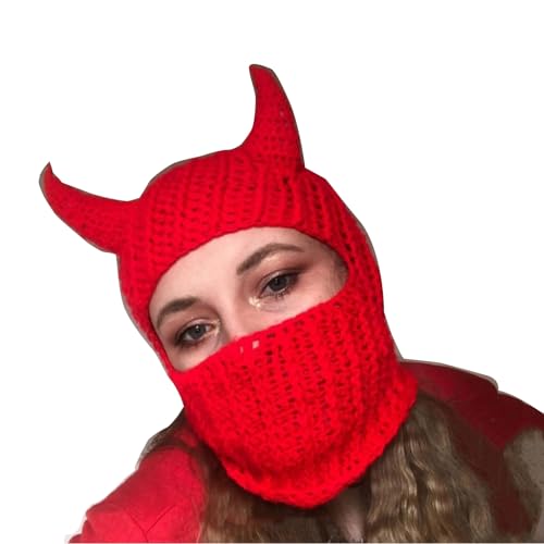 Lustige Horn Kappe Für Männer Männer Erwachsene Halloween Gesichtsmaske Handgefertigt Warm Warmer Gesichtshut Mit Kapuze Für Party Lustige Horn Kappe Für Männer Männer Erwachsene Halloween Gesichtsmaske Handgefertigt Warm Warmer Gesichtshut Mit Kapuze Für Party von Wkldjf