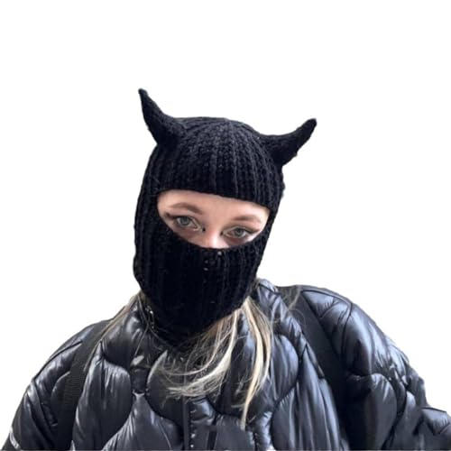 Lustige Horn Kappe Für Männer Männer Erwachsene Halloween Gesichtsmaske Handgefertigt Warm Warmer Gesichtshut Mit Kapuze Für Party Lustige Horn Kappe Für Männer Männer Erwachsene Halloween Gesichtsmaske Handgefertigt Warm Warmer Gesichtshut Mit Kapuze Für Party von Wkldjf