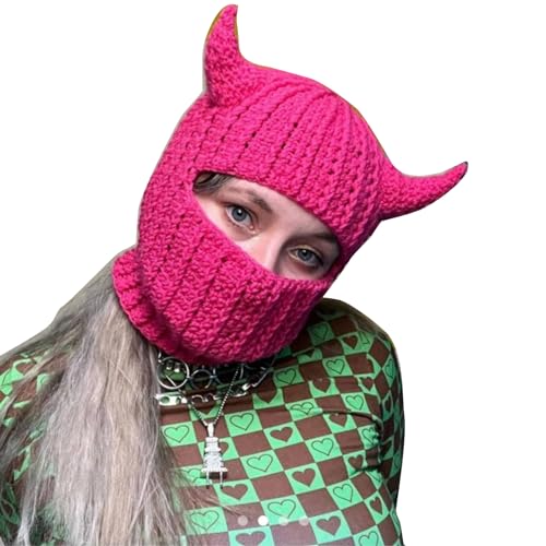 Lustige Horn Kappe Für Männer Männer Erwachsene Halloween Gesichtsmaske Handgefertigt Warm Warmer Gesichtshut Mit Kapuze Für Party Lustige Horn Kappe Für Männer Männer Erwachsene Halloween Gesichtsmaske Handgefertigt Warm Warmer Gesichtshut Mit Kapuze Für Party von Wkldjf