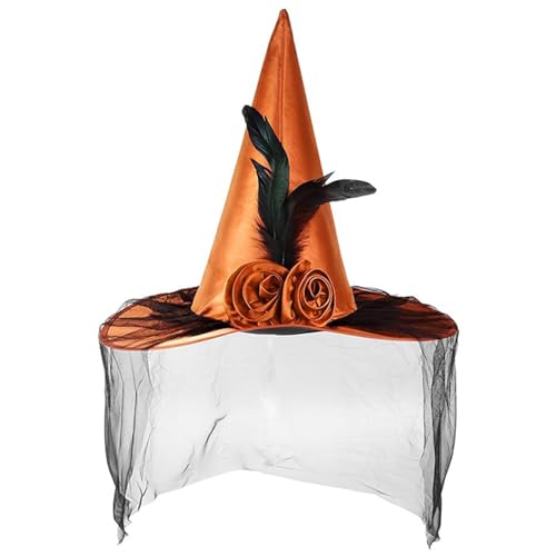 Unisex Halloween Witch Mit Schwarzem Tüll Applique Wizard Erwachsener Teen Cosplay Witch Festivals Party Tool Unisex Halloween Witch Mit Schwarzem Tüll Applique Wizard Erwachsener Teen Cosplay Witch Festivals Party Tool von Wkldjf