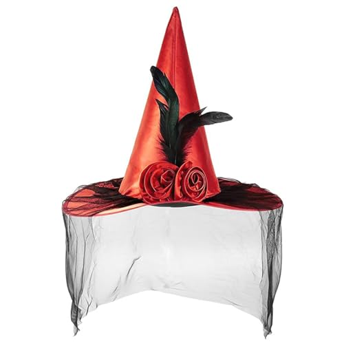 Unisex Halloween Witch Mit Schwarzem Tüll Applique Wizard Erwachsener Teen Cosplay Witch Festivals Party Tool Unisex Halloween Witch Mit Schwarzem Tüll Applique Wizard Erwachsener Teen Cosplay Witch Festivals Party Tool von Wkldjf