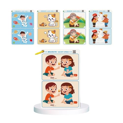 Wkldjf 32 Karten Für Die Aufmerksamkeit Der Kinder Durch Spaß Finden Den Unterschied Um Die Rätsel Der Kinder Zu Fokussieren Wkldjf 32 Karten Für Die Aufmerksamkeit Der Kinder Durch Spaß Finden Den Unterschied Um Die Rätsel Der Kinder Zu Fokussieren von Wkldjf