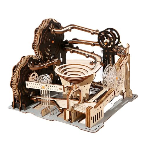 Wkldjf 3D Puzzle Marmor Track Holzmodell Kits Für Erwachsene STEM Building SETTIGES GESCHÄFT FÜR DIE JEN JENSAGER MARMO Nacht City von Wkldjf