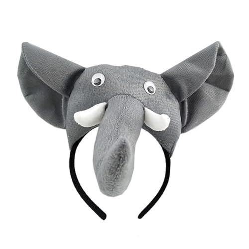 Wkldjf Entzückender Elefanten-Kopfschmuck, Abschlussbälle, Geburtstags-Haarbänder, lustige Kopfbedeckung, Cartoon-Elefant, festliche Haar-Kopfbedeckung Wkldjf Entzückender Elefanten-Kopfschmuck, Abschlussbälle, Geburtstags-Haarbänder, lustige Kopfbedeckung, Cartoon-Elefant, festliche Haar-Kopfbedeckung von Wkldjf