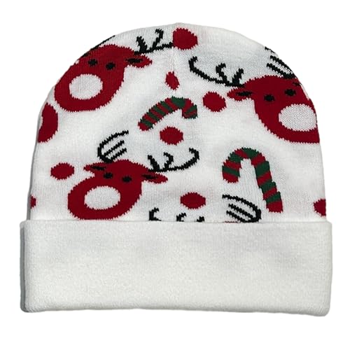Wkldjf Handgefertigter Weihnachten Für Party Stricker Santa/Rentier Print Saisonal Festival Erwachsene Kinder von Wkldjf