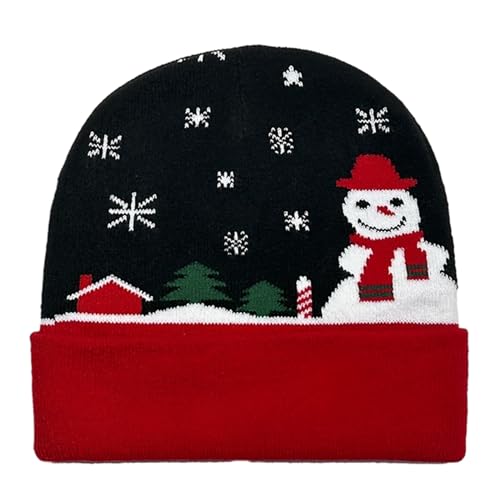 Wkldjf Handgefertigter Weihnachten Für Party Stricker Santa/Rentier Print Saisonal Festival Erwachsene Kinder von Wkldjf