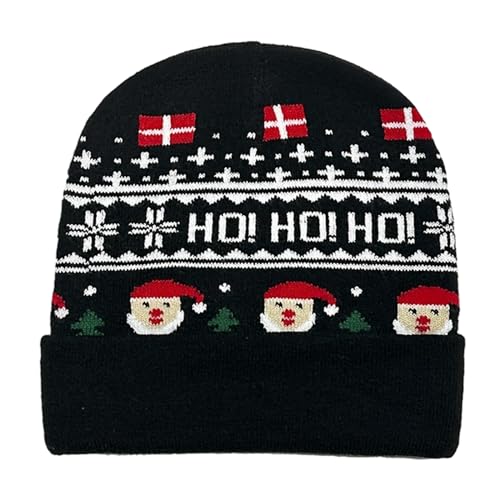 Wkldjf Handgefertigter Weihnachten Für Party Stricker Santa/Rentier Print Saisonal Festival Erwachsene Kinder von Wkldjf