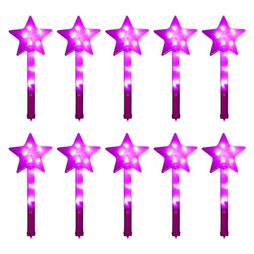 Wkldjf LED Blinking Zauberstäbe Handheld Bunt Stick Spielzeug Geburtstagsgeschenk Glühen Spielzeugparty Feierlieferungen 10pcs von Wkldjf