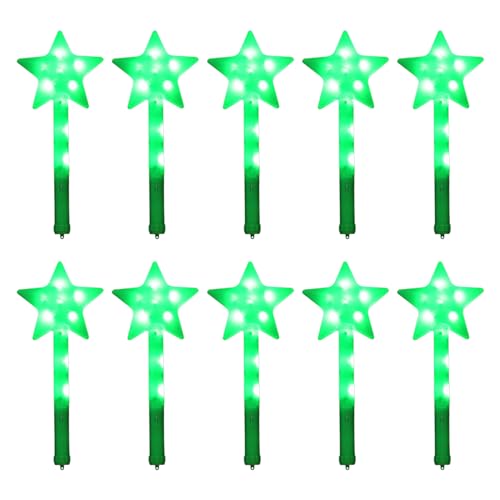 Wkldjf LED Blinking Zauberstäbe Handheld Bunt Stick Spielzeug Geburtstagsgeschenk Glühen Spielzeugparty Feierlieferungen 10pcs von Wkldjf