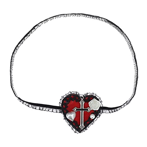 Wkldjf Lolit Eye Gothics Eye Lolit Eye Heart Eyepatch Gothics Eyepatch Single EyeMask Cosplays Eyepatch von Wkldjf
