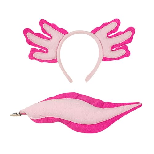 Wkldjf Lovely Salamanders Haarreif für alle Altersgruppen mit Tierohren, für Damen und Mädchen, Halloween-Requisiten, Haarband, Familientreffen, Kopfbedeckung Wkldjf Lovely Salamanders Haarreif für alle Altersgruppen mit Tierohren, für Damen und Mädchen, Halloween-Requisiten, Haarband, Familientreffen, Kopfbedeckung von Wkldjf