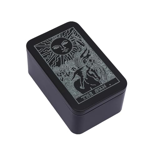 Wkldjf Rechteck Metallkarten Box Playings Tarot Container Schmuck Aufbewahrung Hülle Packing Spiel Leere Pokerkarte Aufbewahrungsbox Aufbewahrungsbox von Wkldjf