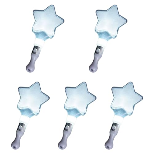 Wkldjf Set Von 5 Blinkenden Zauberstäben Herzstern Form Leuchte Zauberstäbchen Farben Ändern LED Glow Stick FEISPESTER Wkldjf Set Von 5 Blinkenden Zauberstäben Herzstern Form Leuchte Zauberstäbchen Farben Ändern LED Glow Stick FEISPESTER von Wkldjf