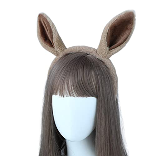 Wkldjf Tierhaarreif mit Pferdeohren, handgefertigt, Simulation, Tierohren, Stirnband, Pferd, Cosplay, Halloween, Kopfbedeckung Wkldjf Tierhaarreif mit Pferdeohren, handgefertigt, Simulation, Tierohren, Stirnband, Pferd, Cosplay, Halloween, Kopfbedeckung von Wkldjf